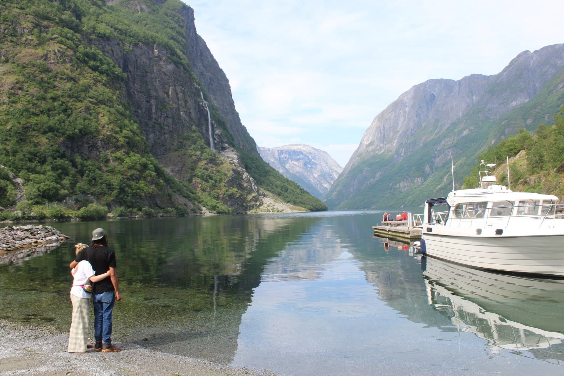 Norway Adventure 2025 Kez and J looking out onto a fjord